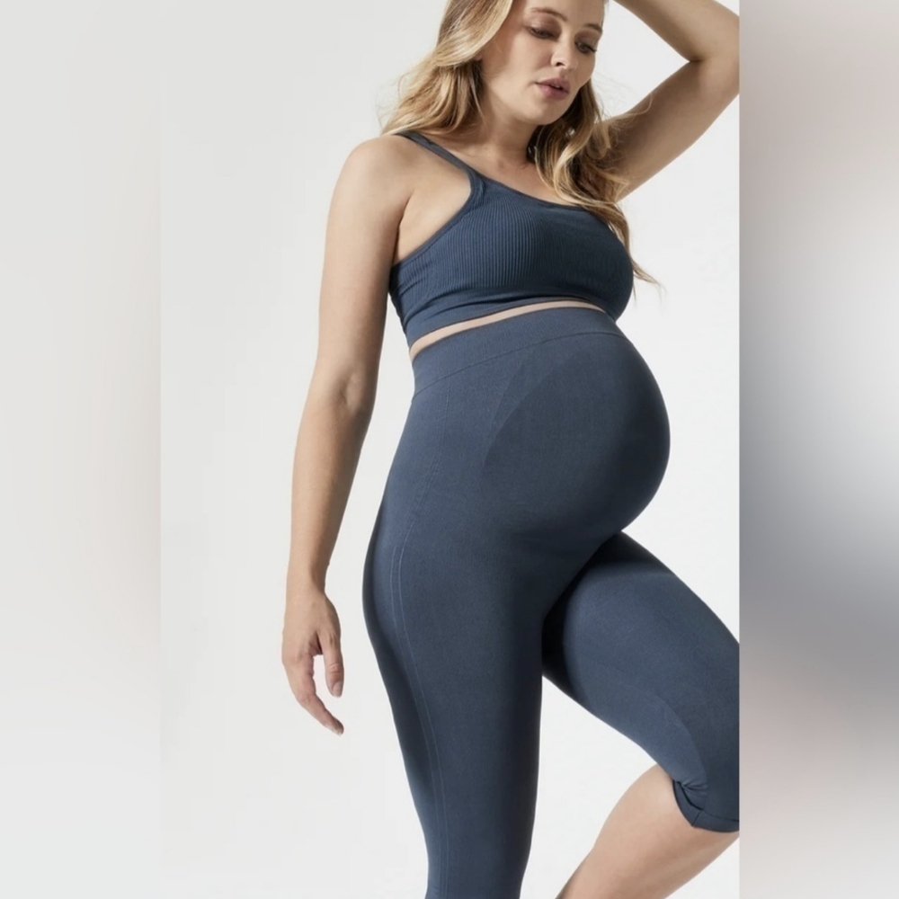 Blanqi Blue Maternity Leggings